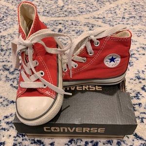 Converse Chuck Taylor Red High Tops Little Kids